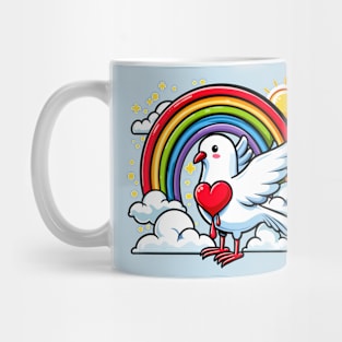 Dove With a Bleeding Heart Mug